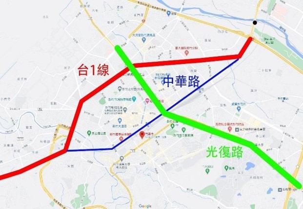 中央形象商圈周邊重要路線及環境
