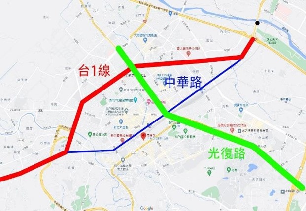 中央形象商圈周邊重要路線及環境 