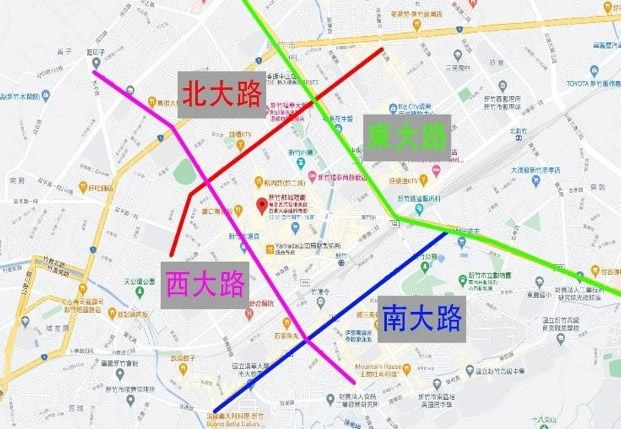 中央形象商圈周邊重要路線及環境